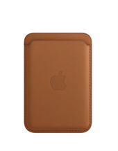 iPhone-kortholder i læder med MagSafe – saddelbrun